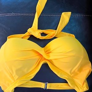Women’s yellow bikini top